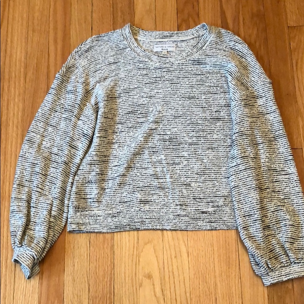 Texture and Thread by Madewell crop sweatshirt